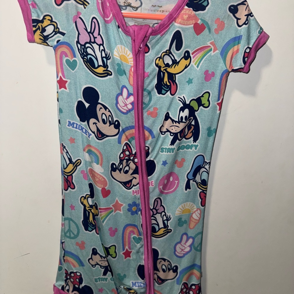 Little Sleepies Kids Pajamas - Blue and Pink